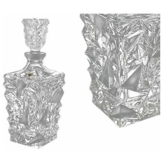 Графин для виски 900 мл Bohemia Jihlava "Glacier /Матовые льдинки" хрусталь Йиглава / 157553