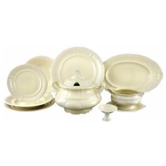 Столовый сервиз на 6 персон 25 предметов Leander "Соната /Белый узор /СК" / 158451