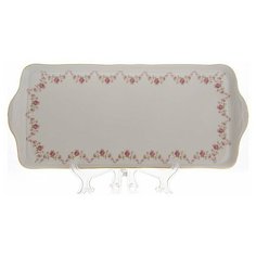 Поднос 36 см прямоугольный Leander "Мэри Энн /Розовый цветок" / 100555
