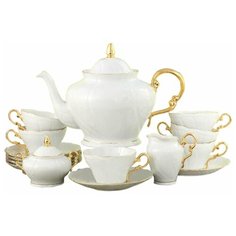 Чайный сервиз на 6 персон 15 предметов Leander "Эла /Отводка золото" / 158511