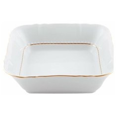 Салатник 25 см квадратный Leander "Соната /Отводка золото" / 158245