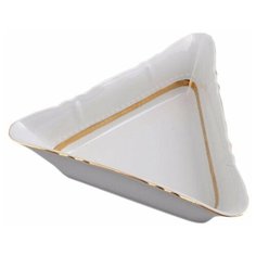 Салатник 25 см треугольный Leander "Соната /Золотая лента" / 158289