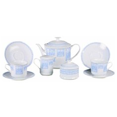Чайный сервиз на 6 персон 15 предметов Leander "Сабина /Синий орнамент" / 159127