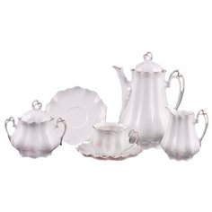 Чайный сервиз на 6 персон 15 предметов Leander "Виктория /Элегант /Отводка платина" / 158545