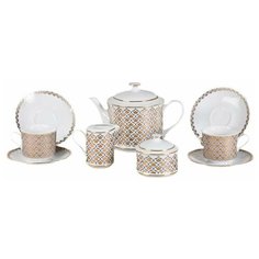 Чайный сервиз на 6 персон 15 предметов Leander "Сабина /Восточное плетение" / 159124