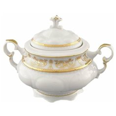 Сахарница 350 мл с ручками Leander "Соната /Золотая элегантность" / 158363