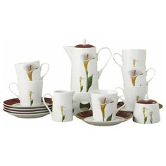 Чайный сервиз на 6 персон 16 предметов Leander "Елизавета /Каллы" / 158528
