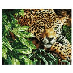 Алмазная мозаика Paintboy GF 006 Леопард 40x50см