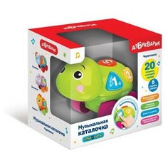 Игрушка-каталка азбукварик Черепашка музыкальная