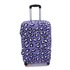 Чехол для чемодана Fancy Armor "Travel Suit Eco. Леопард", размер S (45-55 см)