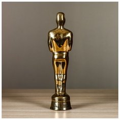 Статуэтка "Оскар", золотистая, 27 см Керамика ручной работы