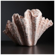 Фигура «Ангел в ракушке большой» бежевый 35х42х31см Хорошие сувениры