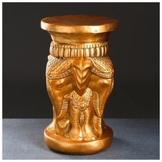 Фигура - подставка "Три слона" 28х28х50см, бронза Хорошие сувениры