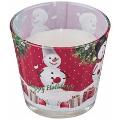 Свеча ароматизированная Adpal Happy Holidays, 348-462, ваниль, 9 х 8 см
