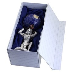 Статуэтка "Атлант с синим шаром" Linea Argenti