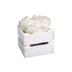 Кашпо Дарим красиво Однушка Лайт, 12х11х9 см белый