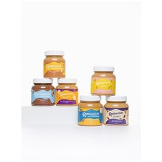 Набор сладких арахисовых паст "Орешкин" 6 шт/280 г