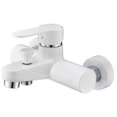 Смеситель для ванны с подключением душа CEZARES Laconico C-VD-BLC белый