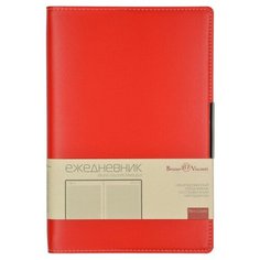 Ежедневник А5 Metropol (красный) Bruno Visconti