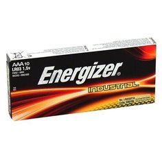 Батарейка AAA щелочная Energizer Industrial LR03 Box 10, в коробке 10шт.