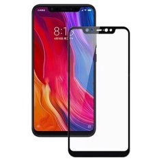 Защитное стекло Perfeo для Xiaomi Mi 8 (черная рамка)