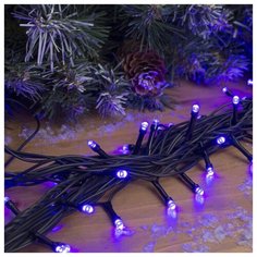 Гирлянда Luazon Lighting Нить 187231 2000 см, 200 ламп, фиолетовый/черный провод