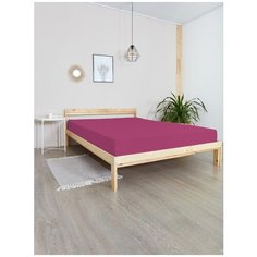 Простыня на резинке трикотаж "Всё себе"; Лаванда; размер 90 х 200