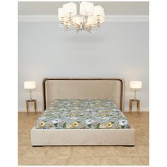 Простыня обычная, Поплин; "Всё себе"; Цветочный сад; Размер: 2.0