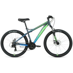 Велосипед Forward Flash 26 2.2 S disc 2021 рост 19" серый матовый/ярко-зеленый