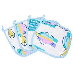 Прихватка "Мари Санна" рогожка; Вилки-ложки 7933-1; Набор из 4 штук