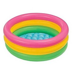 Бассейн надувной круглый 61*22 см Sunset Glow Baby Intex
