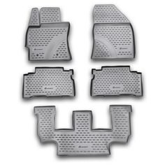 Element Коврики в салон TOYOTA Verso, 3 ряда 10/2009-2013, 5 шт. (полиуретан)