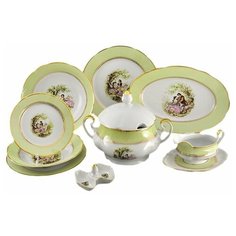 Столовый сервиз на 6 персон 25 предметов Leander "Мэри-Энн /Свидание /Салатовое" / 157993