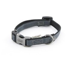 Ошейник для собак GREAT&SMALL из высокопрочного рипстопа 25х450-650мм неопрен серый