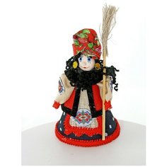 Кукла-потешка Потешного промысла Баба - Яга. Сказочный персонаж. Дерево, текстиль. Потешный промысел