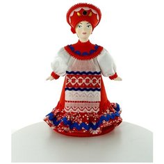 Кукла коллекционная Потешного промысла девушка в белорусском костюме. Потешный промысел