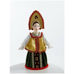 Кукла интерьерная Потешного промысла в русском девичьем традиционном костюме (стилизация). Потешный промысел