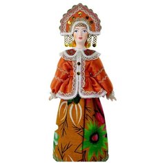 Кукла интерьерная Потешного промысла в женском праздничном костюме. Потешный промысел