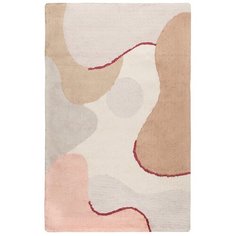 Ковер из хлопка бежевого цвета с авторским принтом из коллекции freak fruit, 160х230 см Tkano