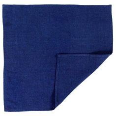 Салфетка сервировочная из умягченного льна темно-синего цвета, 45х45 см Tkano