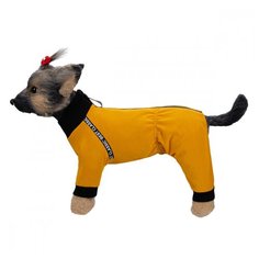 Комбинезон для собак DOG MODA трикотажный горчичный Релакс 3