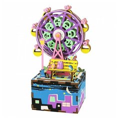 Сборная модель Robotime Музыкальная шкатулка Колесо обозрения (AM402)