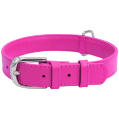 Ошейник COLLAR Glamour без украшений 3304, обхват шеи 38-49 см розовый