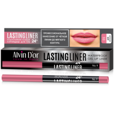 Alvin Dor Гелевый карандаш для губ автоматический Lasting Liner 01 pink (розовый)
