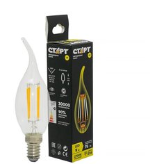 Светодиодная лампа СТАРТ LED F-Flame Свеча на ветру E14, 9Вт. теплый свет (2700К) Start