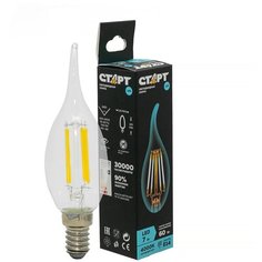Светодиодная лампа СТАРТ LED F-Flame Свеча на ветру E14, 7Вт. ,белый свет (4000К) Start