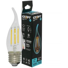 Светодиодная лампа СТАРТ LED F-Candle Свеча E27, 9Вт. (4000К) Start