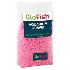 Грунт для аквариума GloFish флуоресцирующий, розовый 2,268 кг