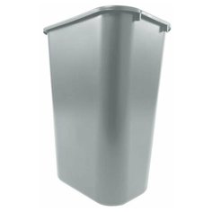 Корзина для мусора прямоугольная офисная Soft Wastebaskets 39 л, Серый, Rubbermaid