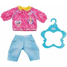 ZAPF CREATION BABY BORN 828-212 FREIZEITANZUG 43 CM бэби борн розовая куртка С брюками